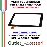 Vetro TouchScreen Touch Mediacom MP740GO Tablet Ricambio Originale