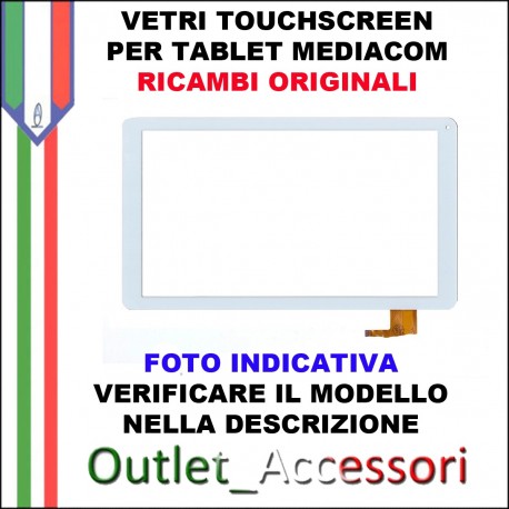 Vetro TouchScreen Touch Mediacom Originale TABLET SmartPad M-MP1S2B3G 