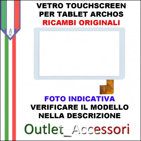 Archos VETRO+TOUCH SCREEN ORIGINALE ARCHOS 70 per COPPER 3G 7" AC70AS3G BIANCO 