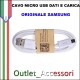 Cavo Dati e Alimentazione Micro USB Samsung Originale Bianco SAM-0147 1 METRO