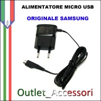 Alimentatore Micro USB Samsung Originale NERO ETA-OU10EBE