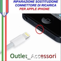 Sostituzione Connettore Flat Carica Ricarica Apple Iphone 6 6g Pulsante Riparazione Assistenza