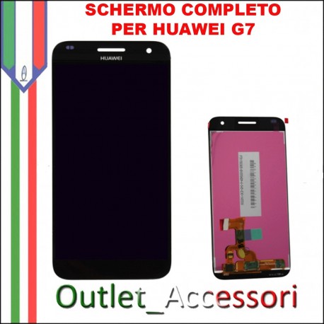 Display Schermo Completo Huawei Ascend G7 NERO LCD Touch