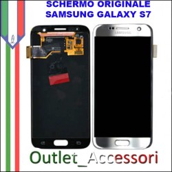 Display LCD Touch Samsung Galaxy S7 Originale SM-G930f G930 Silver Grigio Schermo Completo GH97-18523C