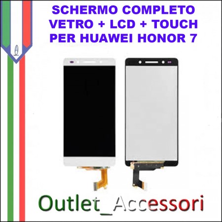 Display Schermo Completo Huawei HONOR 7 LCD TOUCH PLK-CL00, PLK-UL00, PLK-TL00, PLK-TL01H, PLK-L01 NERO