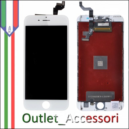 Display Schermo Iphone 6S Plus LCD Touch Screen Vetro Apple A1634, A1687, A1699 Nero Black