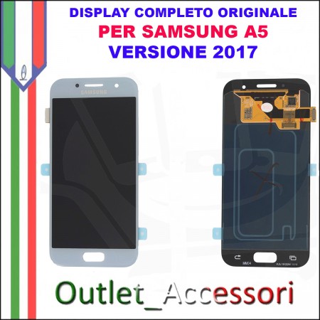Display LCD Touch Samsung A5 2017 A520 A520F Nero Black Schermo Completo Originale GH97-19733A
