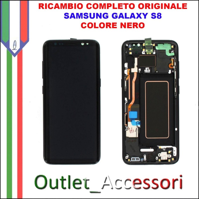 Display LCD Touch Samsung Galaxy S8 G950 Originale SM-G950F BLU CORAL BLUE Schermo Completo GH97-20457D