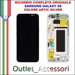 Display LCD Touch Samsung Galaxy S8 G950 Originale SM-G950F Artic Silver ARGENTO Schermo Completo GH97-20457B