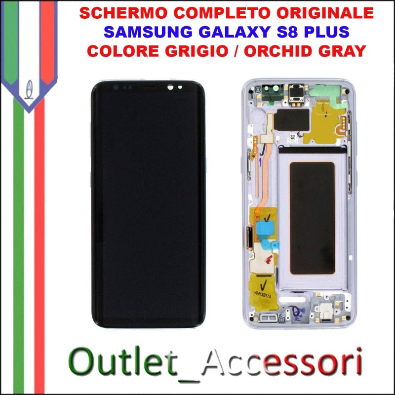 Display LCD Touch Samsung Galaxy S8 PLUS G955 Originale SM-G955F NERO Midnight Black Schermo Completo GH97-20470A