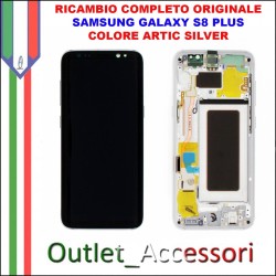 Display LCD Touch Samsung Galaxy S8 PLUS G955 Originale SM-G955F ARGENTO ARTIC SILVER Schermo Completo GH97-20470B