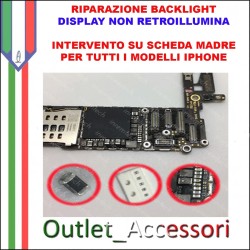 Riparazione Backlight Apple Iphone 6 Display non Retroillumina Cambio Diode Filtro Bobina Luminosità 