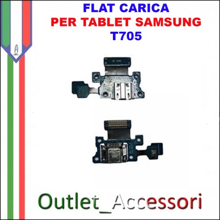 Flat Carica e Microfono Samsung Tab S T705 Tablet Jack USB Ricarica