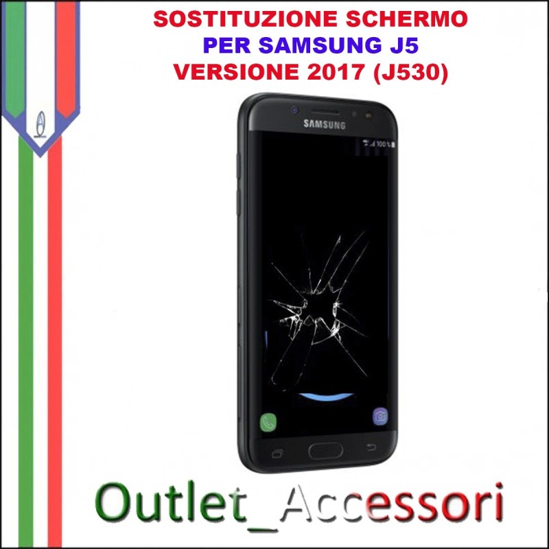 Sostituzione Display Rotto Samsung J5 2017 J530 j530FN Schermo Vetro Touch Lcd Assemblaggio