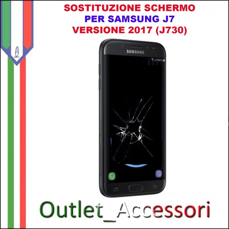 Sostituzione Display Rotto Samsung J7 2017 J730 j730FN Schermo Vetro Touch Lcd Assemblaggio