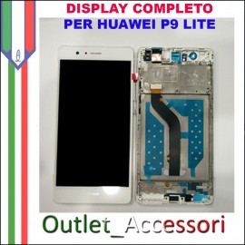 Display Schermo Huawei P9 LITE BIANCO LCD TOUCH Vetro Cornice VNS-L21 L22 L23 L31 L53