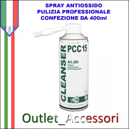 Spray Antiossido Pulizia Componenti Scheda Madre PCC15 Isopropanolo