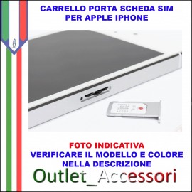 Carrello Porta Sim Scheda Apple Iphone 7