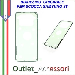 Biadesivo Adesivo Copribatteria Samsung GALAXY S8 G950 G950F Originale Back Cover