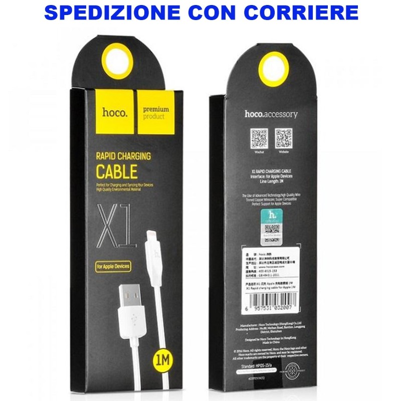 Cavo USB Lightning Carica Dati Originale Hoco per Iphone 5 5S 5C 6 6S Plus 7