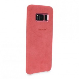 Cover Custodia Originale Samsung Galaxy S8 Plus G955F Alcantara Rosa Rossa
