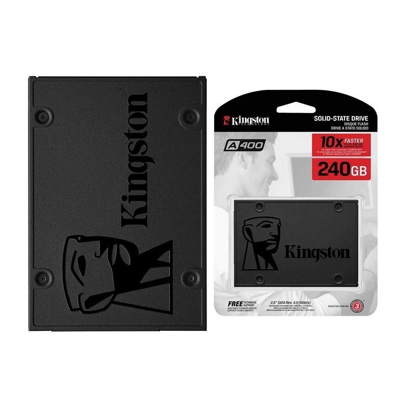 Hard Disk SSD 240GB Kingston A400 Stato Solido SATA3 SA400S37/240G