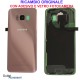 Copribatteria Scocca Samsung Galaxy S8 G950 Originale Vetro Posteriore Retro Rosa Pink GH82-13962E
