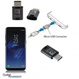 Adattatore Originale Samsung Type-C Micro USB S8 S9 S10 NOTE 8 9