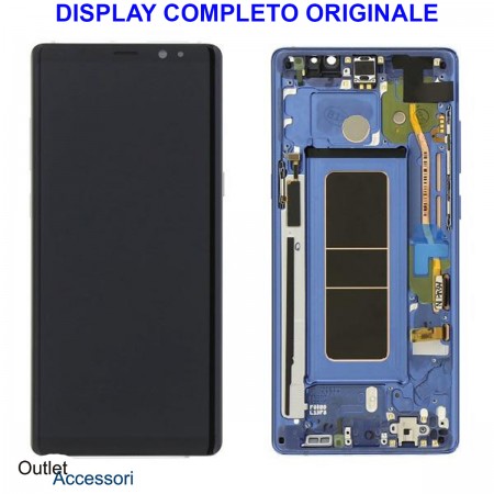 Display LCD Touch Samsung NOTE 8 N950 SM-N950F BLU Originale Vetro Touch GH97-21065B