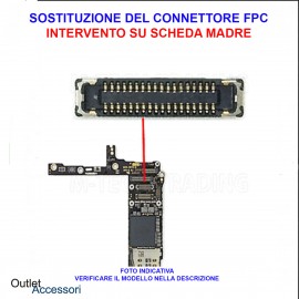 Cambio Connettore FPC LCD Display Samsung J3 2016 Intervento su Scheda Madre J320
