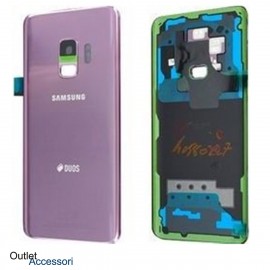 Copribatteria Scocca Samsung Galaxy S9 PLUS G965F Viola Originale Vetro Posteriore GH82-15660B