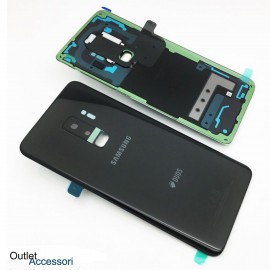 Copribatteria Scocca Samsung Galaxy S9 PLUS G965F Nera Black Originale Vetro Posteriore GH82-15652A