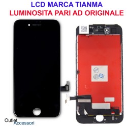 Display Schermo IPHONE 7 A1660, A1778 LCD Touch Screen Vetro Apple Nero Black