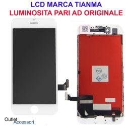 Display Schermo Apple IPHONE 7 A1660, A1778 LCD Touch Screen Vetro BIANCO Originale OEM TianMa