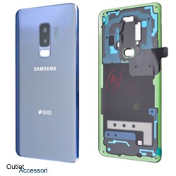 Copribatteria Scocca Samsung Galaxy S9 PLUS G965F CORAL BLU Originale Vetro Posteriore GH82-15660D