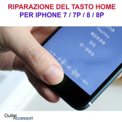 Servizio Riparazione Cambio Tasto Home Rotto per Apple Iphone 7 Ripristino Pulsante Centrale