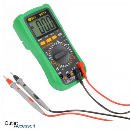 Tester Multimetro Digitale Diagnosi Voltaggio Amperaggio BEST 9801A