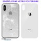 Cambio Vetro Posteriore Scocca per Apple Iphone X Sostituzione Back Cover Rotto Copribatteria