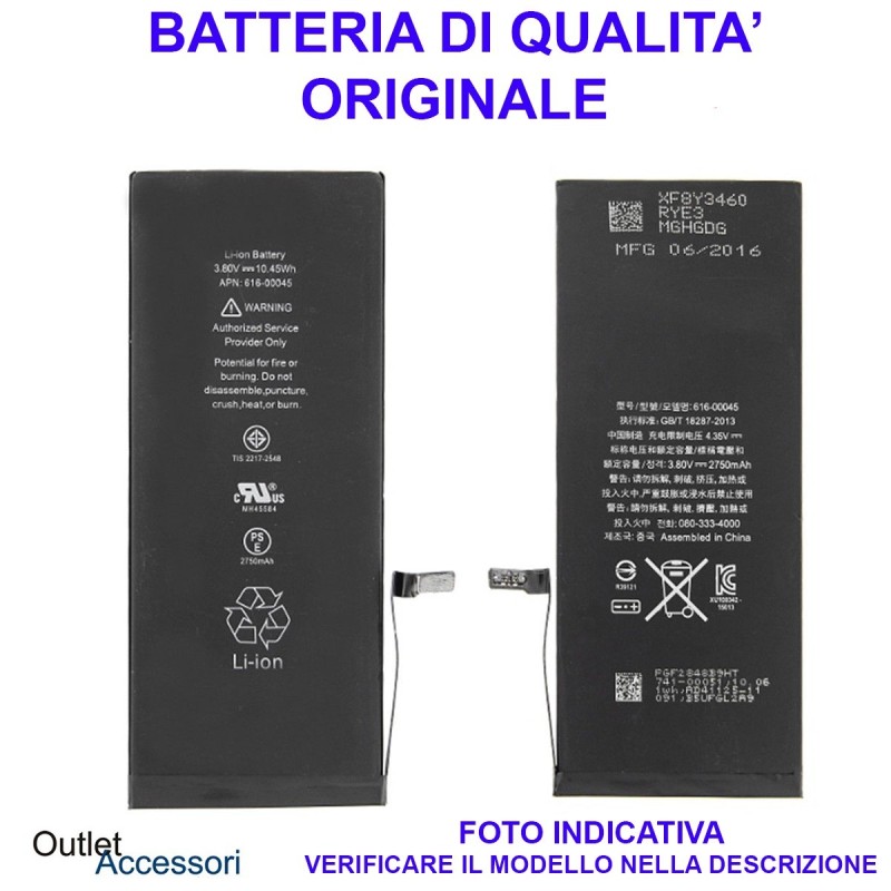 Batteria Pila Originale Apple Iphone SE Ricambio