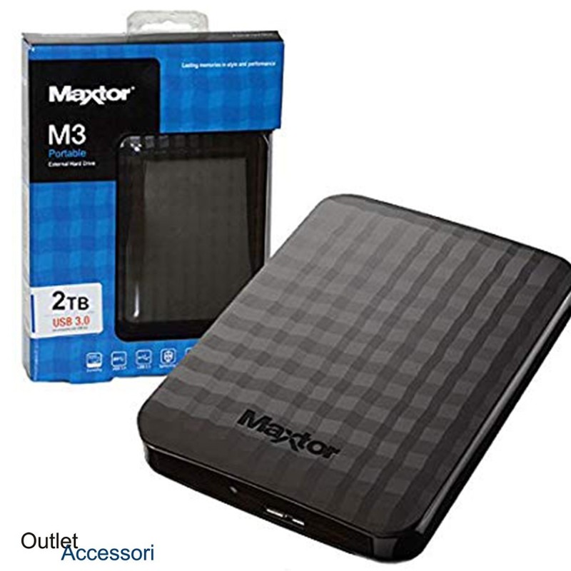 Hard Disk Esterno Portatile 2TB Maxtor USB 3.0