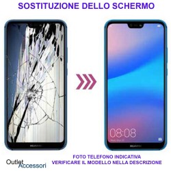 Riparazione Sostituzione Schermo Huawei MATE 20 LITE Cambio Display Rotto Vetro LCD Touch Ricambio Originale