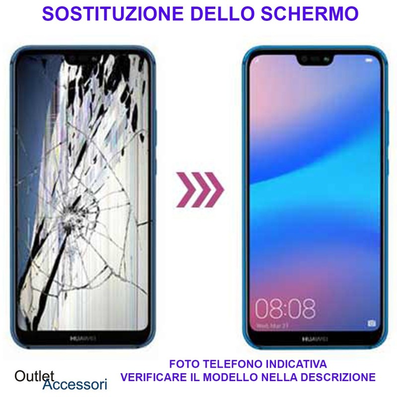 Riparazione Display Lcd Touch Schermo Rotto Huawei Ascend P8 LITE 2017 PRA-LX1