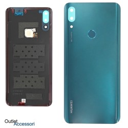 Copribatteria Scocca Posteriore Originale Huawei P SMART Z STK-LX1 VERDE Vetro Tasto Impronte Back Cover 02352RXV