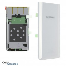Copribatteria Scocca Samsung A80 A805F ORIGINALE Vetro Posteriore Back Cover Bianco