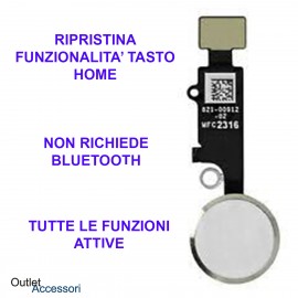 Flat Flex Ripristino Tasto Pulsante Home Nero Apple Iphone 7 8 Plus Kit V4
