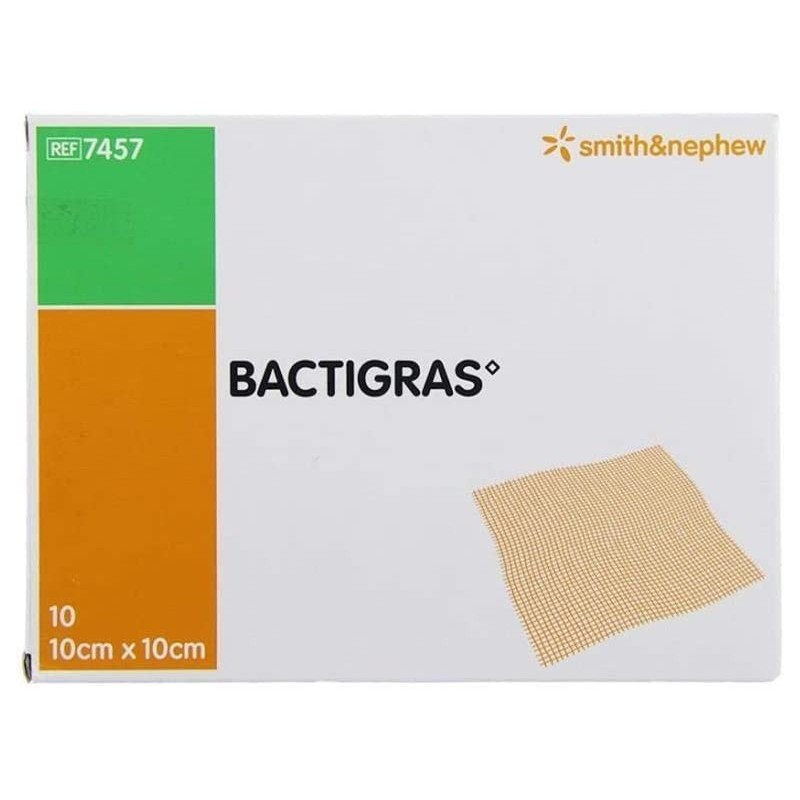 Bactigras x10 Garza Medicata Con Clorexidina Acetato