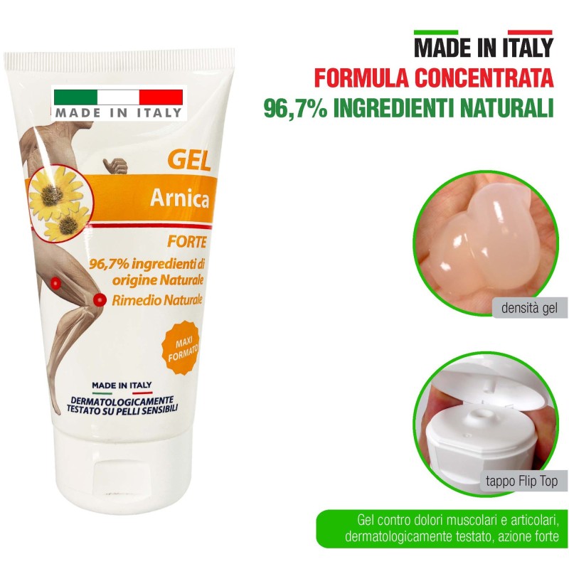 GEL ARNICA Extra Forte 98% Pura per Cavalli USO UMANO Azione Intensa Rapida 100