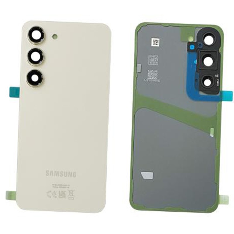 Scocca Copribatteria Vetro Back ORIGINALE Samsung Galaxy S23 S911B S911 5G Crema