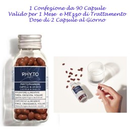 Phyto Phytophanere 90 Capsule - Integratore Alimentare per Capelli e Unghie