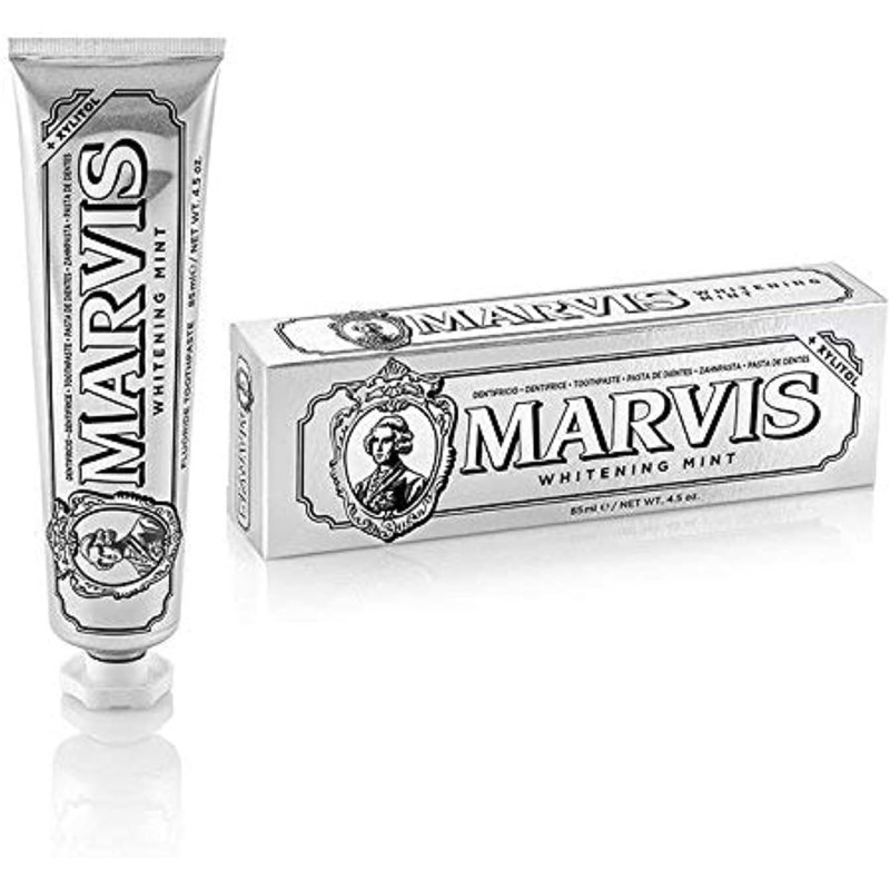 Dentifricio Sbiancante Marvis Whitening Mint 85g Originale in Confezione